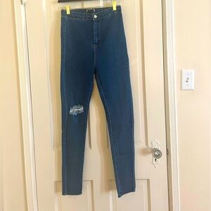 PrettyLittleThing Disco Denim Jeans size 6